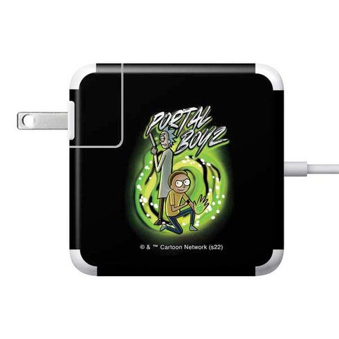 Adult Swim Rick and Morty Portal Boyz 85W Power Adapter (15 and 17 inch MacBook Pro Charger) Skin
