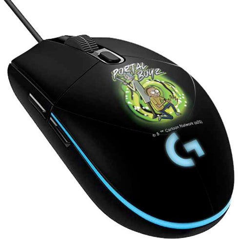 Adult Swim Rick and Morty Portal Boyz G203 Prodigy RGB Wired Gaming Mouse Skin