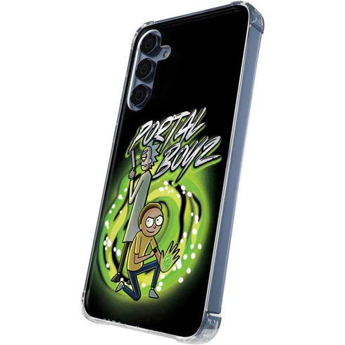 Adult Swim Rick and Morty Portal Boyz Galaxy A35 5G Clear Case