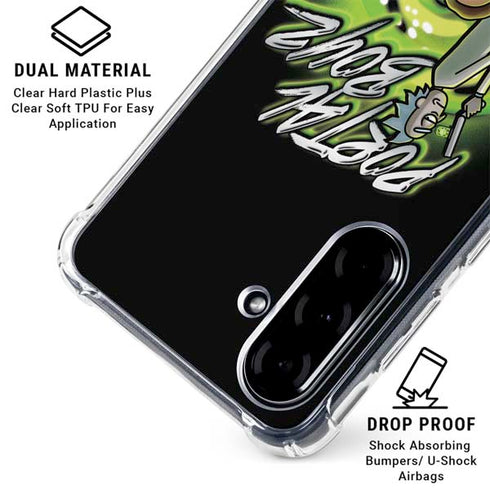 Adult Swim Rick and Morty Portal Boyz Galaxy A36 5G Clear Case