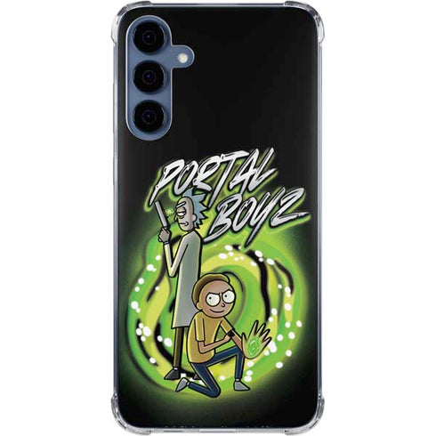 Adult Swim Rick and Morty Portal Boyz Galaxy A55 5G Clear Case