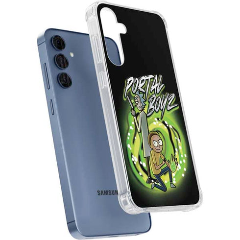 Adult Swim Rick and Morty Portal Boyz Galaxy A55 5G Clear Case