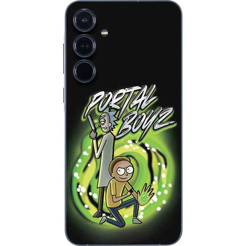 Adult Swim Rick and Morty Portal Boyz Galaxy A55 5G Skin