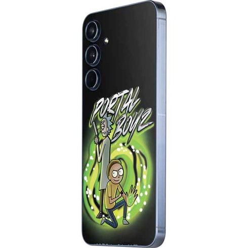 Adult Swim Rick and Morty Portal Boyz Galaxy A55 5G Skin