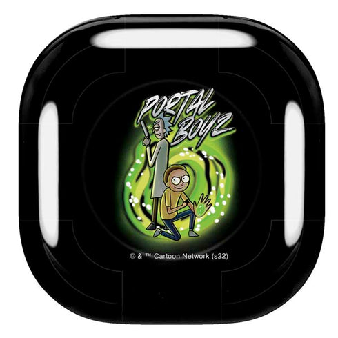 Adult Swim Rick and Morty Portal Boyz Galaxy Buds Live Skin