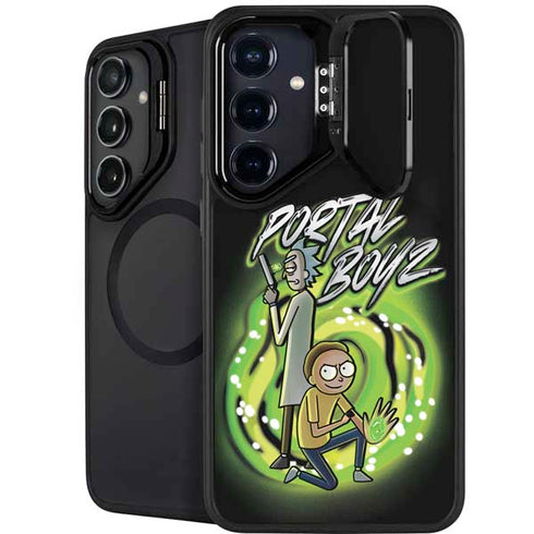 Adult Swim Rick and Morty Portal Boyz Galaxy S25 Kickstand Case