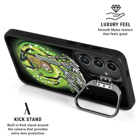 Adult Swim Rick and Morty Portal Boyz Galaxy S25 Kickstand Case
