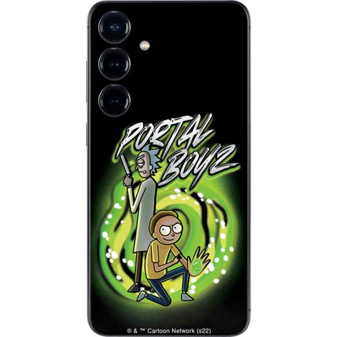 Adult Swim Rick and Morty Portal Boyz Galaxy S25 Plus Skin