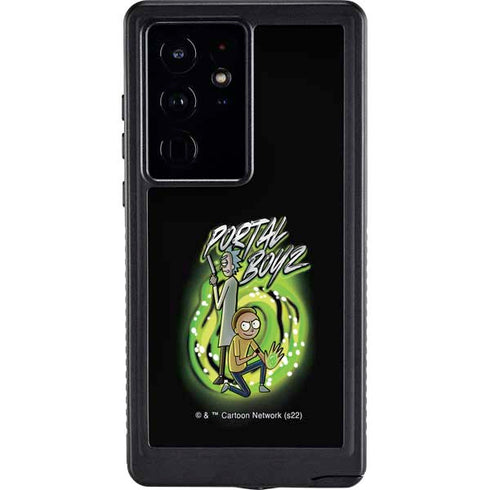 Adult Swim Rick and Morty Portal Boyz Galaxy S24 Ultra Waterproof Case