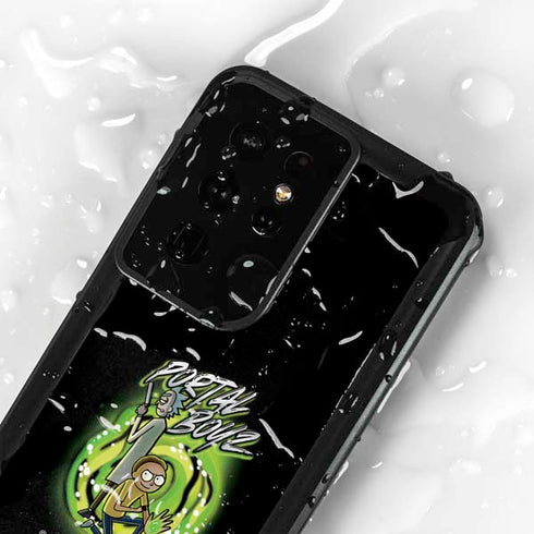 Adult Swim Rick and Morty Portal Boyz Galaxy S24 Ultra Waterproof Case