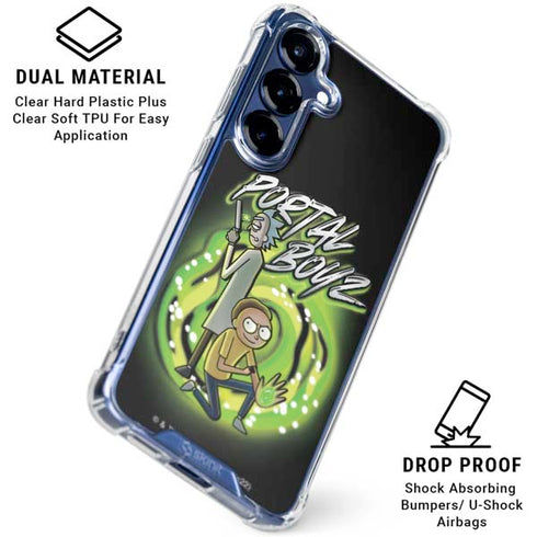 Adult Swim Rick and Morty Portal Boyz Galaxy S25 Clear Case
