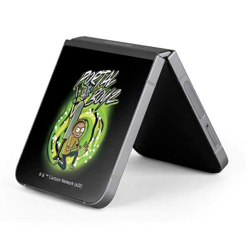 Adult Swim Rick and Morty Portal Boyz Galaxy Z Flip6 Skin