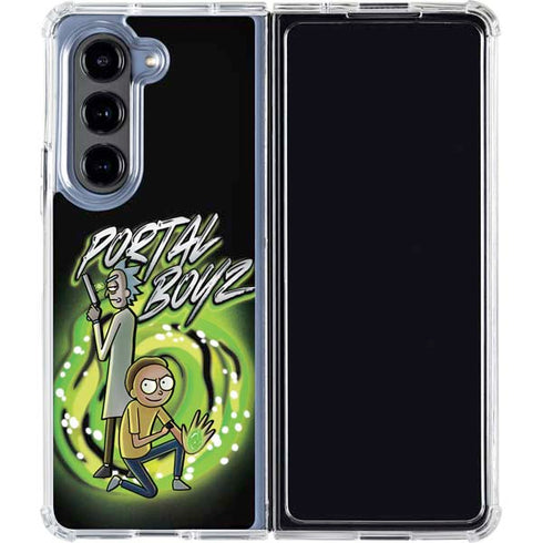 Adult Swim Rick and Morty Portal Boyz Galaxy Z Fold5 5G Clear Case
