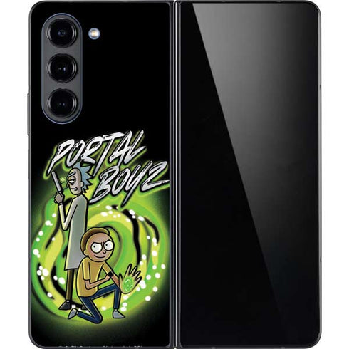 Adult Swim Rick and Morty Portal Boyz Galaxy Z Fold5 5G Skin
