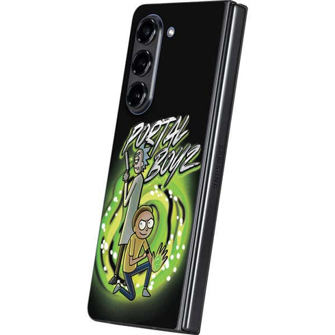 Adult Swim Rick and Morty Portal Boyz Galaxy Z Fold5 5G Skin