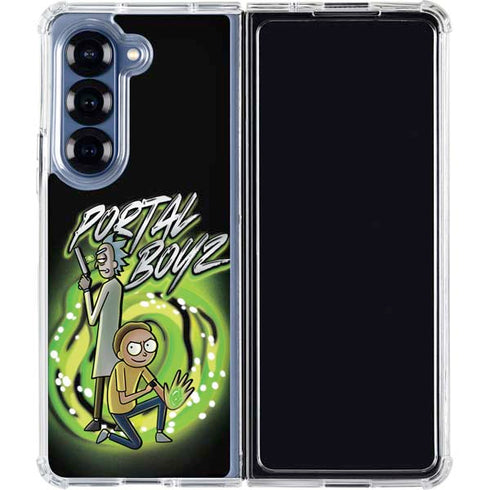 Adult Swim Rick and Morty Portal Boyz Galaxy Z Fold6 Clear Case