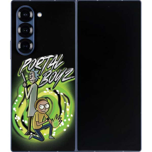 Adult Swim Rick and Morty Portal Boyz Galaxy Z Fold6 Skin