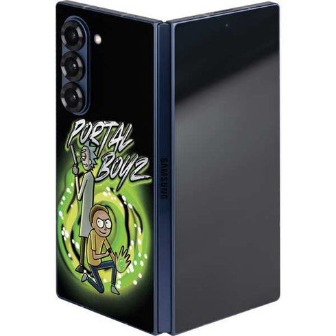 Adult Swim Rick and Morty Portal Boyz Galaxy Z Fold6 Skin