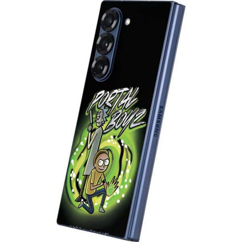 Adult Swim Rick and Morty Portal Boyz Galaxy Z Fold6 Skin