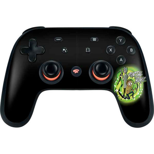 Adult Swim Rick and Morty Portal Boyz Google Stadia Controller Skin