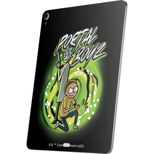 Adult Swim Rick and Morty Portal Boyz Apple iPad Air Skin