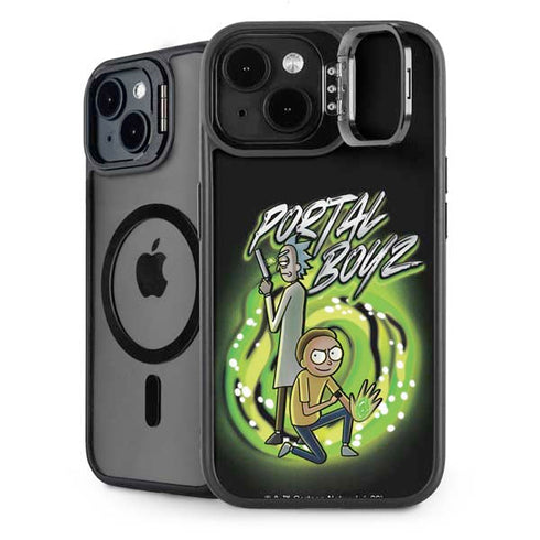 Adult Swim Rick and Morty Portal Boyz iPhone 14 Kickstand Case