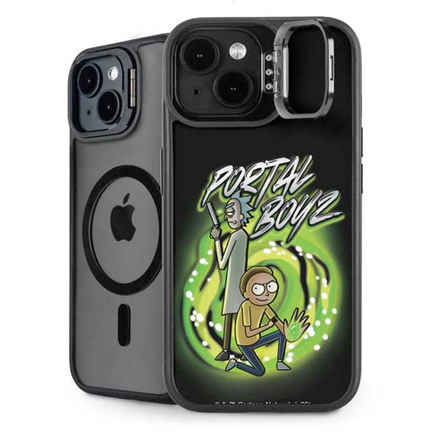 Adult Swim Rick and Morty Portal Boyz iPhone 14 Plus Kickstand Case