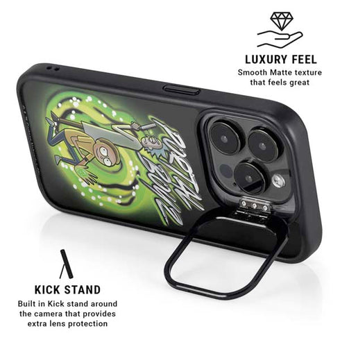 Adult Swim Rick and Morty Portal Boyz iPhone 14 Pro Max Kickstand Case