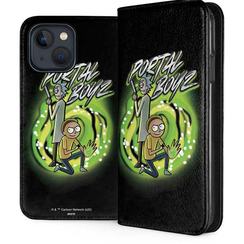 Adult Swim Rick and Morty Portal Boyz iPhone 15 Plus Folio Case