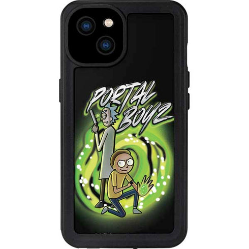 Adult Swim Rick and Morty Portal Boyz iPhone 15 Plus Waterproof Case