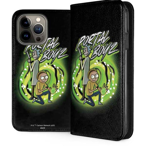 Adult Swim Rick and Morty Portal Boyz iPhone 15 Pro Max Folio Case