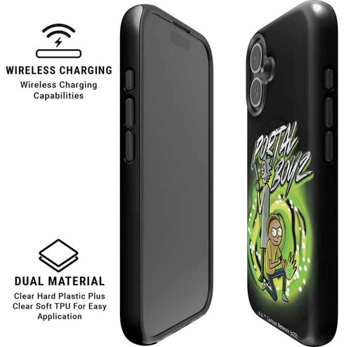 Adult Swim Rick and Morty Portal Boyz iPhone 16 Magsafe Impact Case