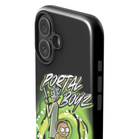 Adult Swim Rick and Morty Portal Boyz iPhone 16 Plus Impact Case