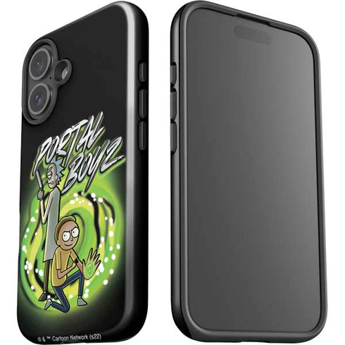 Adult Swim Rick and Morty Portal Boyz iPhone 16 Plus Impact Case