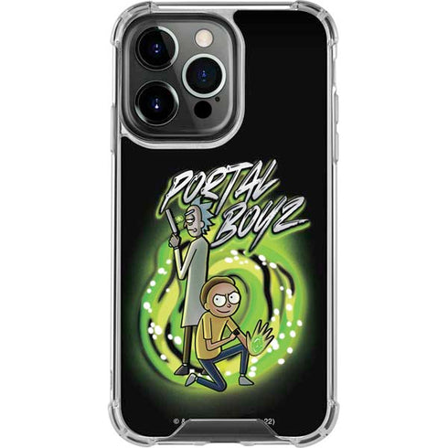 Adult Swim Rick and Morty Portal Boyz iPhone 16 Pro Max Clear Case