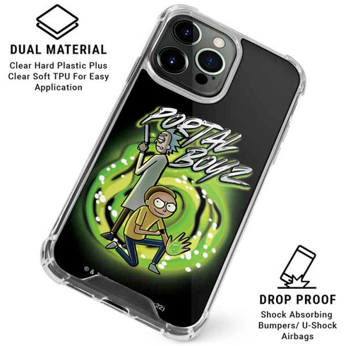 Adult Swim Rick and Morty Portal Boyz iPhone 16 Pro Max Clear Case