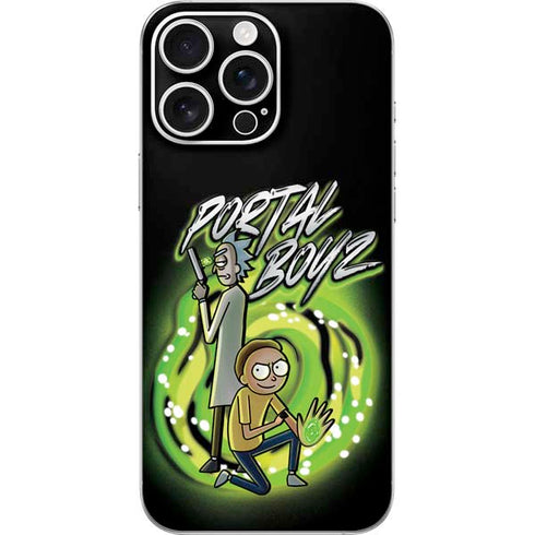Adult Swim Rick and Morty Portal Boyz iPhone 16 Pro Max Skin