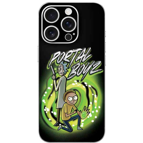 Adult Swim Rick and Morty Portal Boyz iPhone 16 Pro Skin