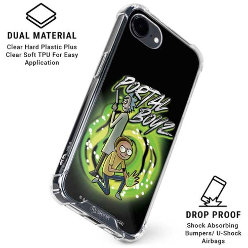 Adult Swim Rick and Morty Portal Boyz iPhone 16e Clear Case