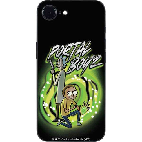 Adult Swim Rick and Morty Portal Boyz iPhone 16e Skin