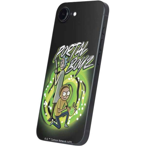 Adult Swim Rick and Morty Portal Boyz iPhone 16e Skin