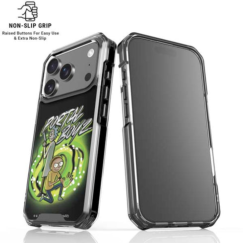 Adult Swim Rick and Morty Portal Boyz iPhone 18 Pro Clear Case
