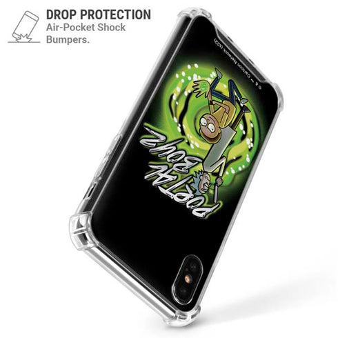 Adult Swim Rick and Morty Portal Boyz iPhone X/XS Clear Case