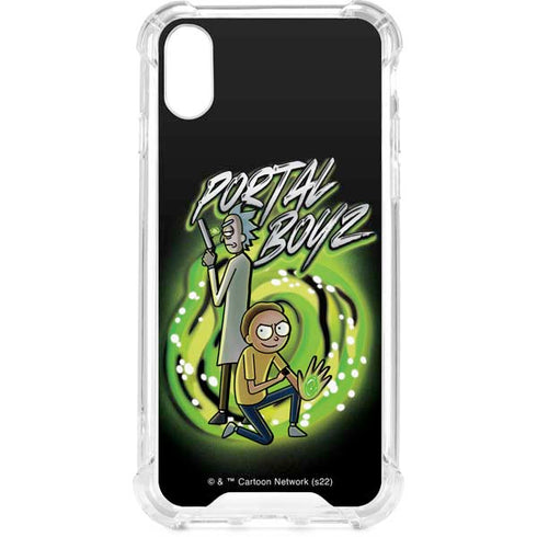 Adult Swim Rick and Morty Portal Boyz iPhone XS Clear Case