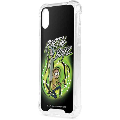 Adult Swim Rick and Morty Portal Boyz iPhone XS Clear Case