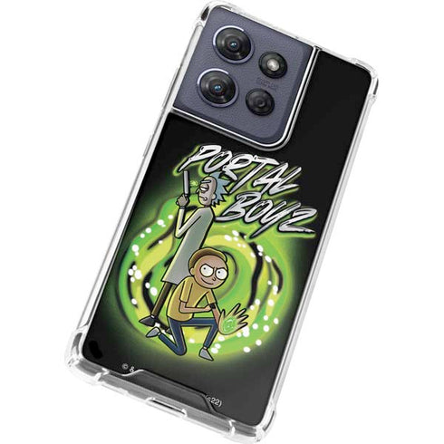 Adult Swim Rick and Morty Portal Boyz Moto G 5G (2025) Clear Case