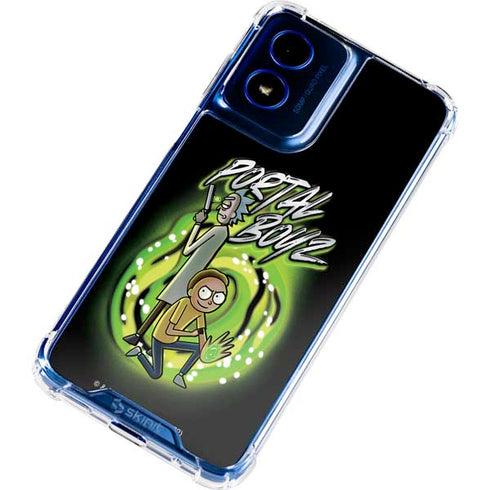 Adult Swim Rick and Morty Portal Boyz Moto G 5G (2024) Clear Case