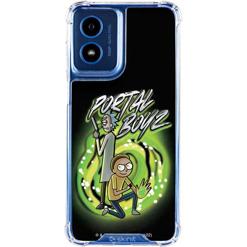 Adult Swim Rick and Morty Portal Boyz Moto G Play 4G (2024) Clear Case