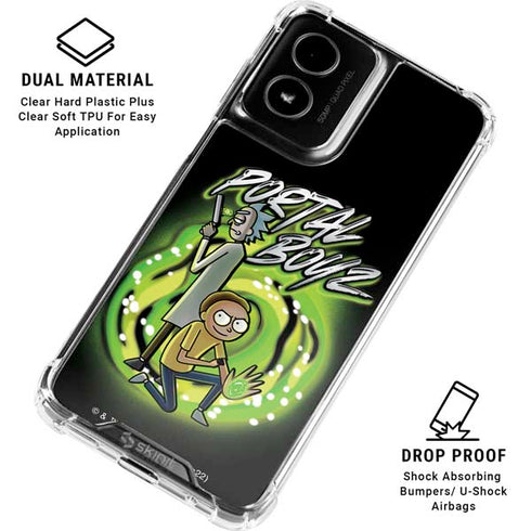 Adult Swim Rick and Morty Portal Boyz Moto G Power 5G (2024) Clear Case