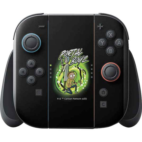 Adult Swim Rick and Morty Portal Boyz Nintendo Switch 2 (2025) with Joy-Con Skin
